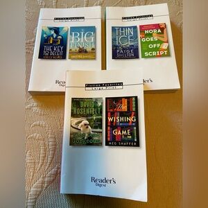 Reader Digest Large Print Paperback Books - Lot of 3. Two Stories in each book